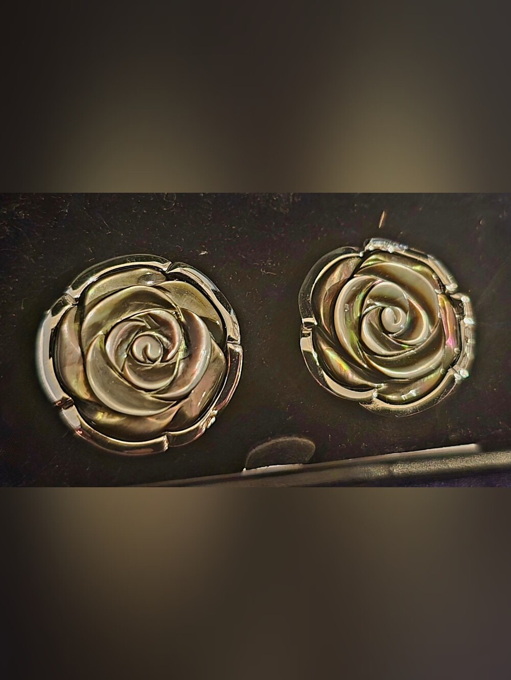 Silver Rose Clip-On Earrings - Elegant Floral Design